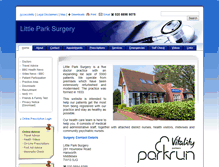 Tablet Screenshot of littleparksurgery.co.uk
